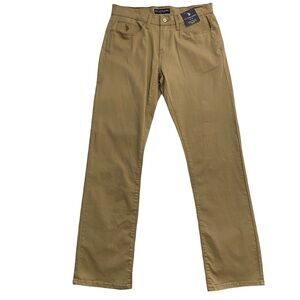 U.S. POLO ASSN jeans/pants slim straight beige/tan chinos  stretch cotton 32